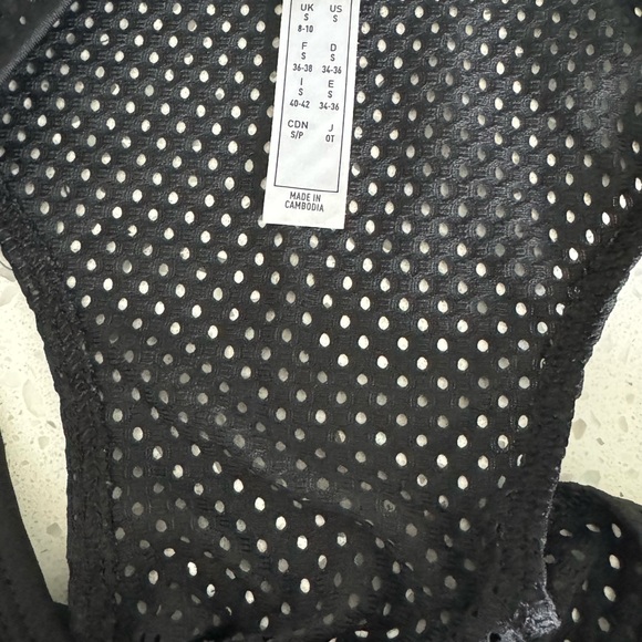 Black Tank Top by Adidas - zebra print back vent - Picture 3 of 5